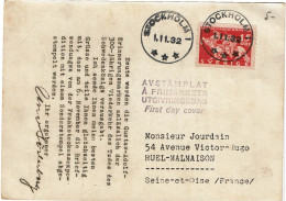 CTN89/DV-   CARTE FDC 1/11/1932 - Cartas & Documentos