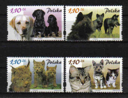 Poland 2002 Cats & Dogs Y.T. 3726/3729 ** - Unused Stamps