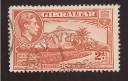 Timbre De Gibraltar - N°106 - Oblitération Ronde - Gibraltar
