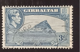 Timbre De Gibraltar - N°107 - Oblitération Ronde - Gibraltar