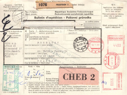 Cecoslovacchia (1991) - Bollettino Pacchi Per La Francia - Covers & Documents