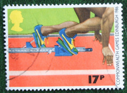 17P Commonwealth Games Sport (Mi 1076) 1986 Used Gebruikt Oblitere ENGLAND GRANDE-BRETAGNE GB GREAT BRITAIN - Gebraucht