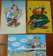 Lot De 3 CPM Astérix Obélix Abraracourcix - Fumetti