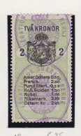 Zweden Fiskale Zegel Cat; J.Barefoot  Consular 12 - Revenue Stamps