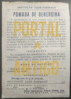 POMADA DE BENERGINA - FOLHETO - INSTITUTO LUSO FÁRMACO - LISBOA - PORTO - COIMBRA - PORTUGAL - Portugal