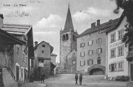 LENS ► Burgergemeinde Des Bezirks Siders, La Place Ca.1925 - Lens