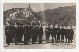 CARTE PHOTO 06 CONTES Groupe De Chasseurs Alpins (souvenir Du 6 Mai 1940 De Contes) - Contes