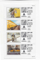 Suisse, 2014, Carnet De 4 Timbres Neufs WeBstamp, Illustrés Activités De La Poste, Enfant, Train, Scooter, Bus; Kind, - Automatenmarken