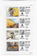 Suisse, 2014, Carnet De 4 Timbres Neufs WeBstamp, Illustrés Activités De La Poste, Enfant, Train, Scooter, Bus; Kind, - Francobolli Da Distributore