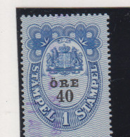 Zweden Fiskale Zegel Cat; J.Barefoot  Fondstaempel(Bill Of Exchange) 7 - Revenue Stamps