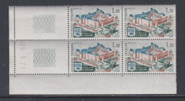 France  N° 1686 XX Château Fort De Sedan En Bloc De 4 Coin Daté Du 29 . 5 . 71 ; Sans Trait Sans Charnière, TB - 1970-1979