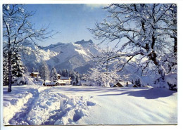 CPSM / CPM 10.5 X 15  Suisse  Canton De Vaud  VILLARS SUR OLLON Les Dents De Morcles  Sous La Neige - Morcles