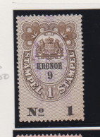 Zweden Fiskale Zegel Cat; J.Barefoot  Fondstaempel(Bill Of Exchange) 21 - Revenue Stamps