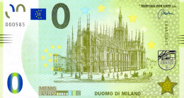 0-Euro MEMO EAAA 106/1 DUOMO DI MILANO VELLARDI ITALIA - Essais Privés / Non-officiels