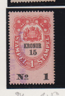 Zweden Fiskale Zegel Cat; J.Barefoot  Fondstaempel(Bill Of Exchange) 24 - Revenue Stamps