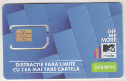 ROMANIA - Gif Me More MTv Mobile, Cosmote GSM Card, Mint - Rumania