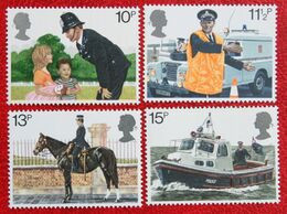 Police Work Bobby Pferd Hirse Boat Shiff (Mi 808-811) 1979 POSTFRIS MNH ** ENGLAND GRANDE-BRETAGNE GB GREAT BRITAIN - Nuovi