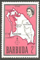 XW01-2838 Barbuda Carte Map Ile Island Insel Isola MNH ** Neuf SC - Iles