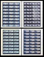 INDIA 2011 PRESIDENT'S FLEET REVIEW MUMBAI  INDIAN NEVY WARSHIPS SET OF 4 FULL SHEETS MS MNH - Ungebraucht