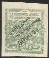 408 Georgia 1922 Semi-postal Surcharge 5000r On 250r MH * Neuf (GRG-21) - Georgië