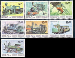 406 Guinée Bissau Locomotives Schewebahn Wuppertal MNH ** Neuf SC (GBI-12) - Tram