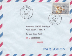 ALGERIE -1968-Lettre ALGER Pour MONTESSON-78 (France)-tp" Fennec "seul Sur Lettre....cachet - Algeria (1962-...)