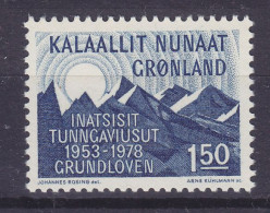 Greenland 1978 Mi. 109, 1.50 Kr Änderung Des Grundgesetzes In Dänemark, MNH** - Nuovi