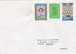 ALGERIE -1977--Lettre MOSTAGANEM Pour CHATOU-78 (France)-timbres Divers   Sur Lettre....cachet - Algeria (1962-...)