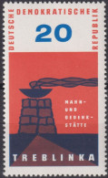 1963 DDR, ** Mi:DD 975, Yt:DD 675,  Internationale Mahn- Und Gedenkstätten, Treblinka - Monumenti