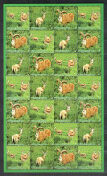 Turkmenistan 2009 "Animals Of Turkmenistan.Ram.Gazelle." Sheet Quality:100% - Turkménistan