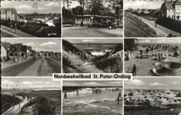 72463649 St Peter-Ording Teilansichten Strand Hotels Promenade Brandung St. Pete - St. Peter-Ording