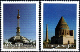 Turkmenistan 2014 "Architecture Of Ashgabat" (A Very Rare Stamps Without A Face Value). 2v Quality100% - Turkmenistán