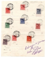 2644.GREECE,ITALY,IONIAN,CORFU,1941 9 POSTAGE DUE LOT CERTIFIED 15/8/41,10 SCANS - Ionische Inseln