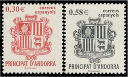 Andorra Española 343/44 2007  Principado De Andorra, Escudos MNH - Autres & Non Classés