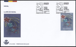 Andorra Española 536 2022 Nadal Llums De Nadal SPD Sobre Primer Día - Autres & Non Classés