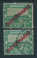 Saar MiNr. D 3 A+b IV  (sab11) - Dienstmarken