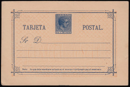 Cuba Entero Postal 19 1882 Alfonso XII - Cuba (1874-1898)