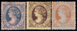 Cuba 1/3 Telégrafos 1868 Isabel II MH - Kuba (1874-1898)