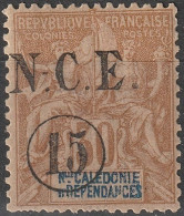 NOUVELLE-CALEDONIE Poste  56 * MH Type Paix Et Commerce 1892 (CV 6,50 €) [ColCla] - Nuevos