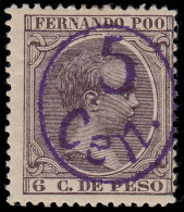 Fernando Poo 40Chcc 1896/00 Alfonso XIII MH - Fernando Poo
