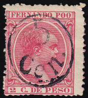 Fernando Poo 40Ahcc 1896/00 Alfonso XIII MH - Fernando Po