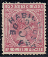 Fernando Poo 32 1896/00 Alfonso XIII MH - Fernando Po
