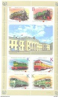 2017. Transnistria, 150y Of Rail-Road In Transnistria, Locomotives & Station Tiraspol, Sheetlet, Mint/** - Moldawien (Moldau)