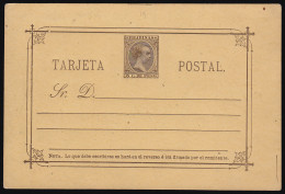 Filipinas Philippines Entero Postal 11 1896 AlfonsoXIII - Filippijnen