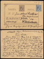 Filipinas Philippines Entero Postal 11 1896 AlfonsoXIII - Filippine