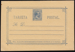 Filipinas Philippines Entero Postal 10 1896 AlfonsoXIII - Philippinen