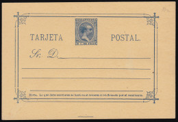 Filipinas Philippines Entero Postal 10 1896 AlfonsoXIII - Filippijnen