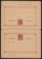 Filipinas Philippines Entero Postal 5 1889 AlfonsoXII - Philippines