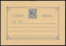 Filipinas Philippines Entero Postal 10 1896 AlfonsoXIII - Filippine