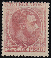 Filipinas Philippines Telégrafos 10 1886-1888 Alfonso XII MNH - Philippinen